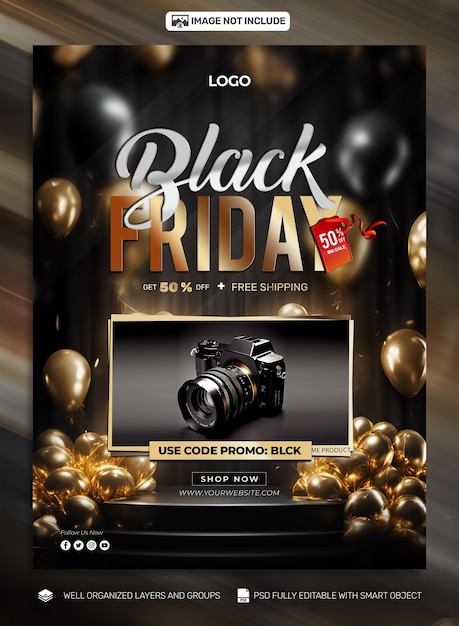 Psd free psd black friday poster social media amp banner tamplates