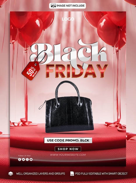 Psd free psd black friday poster social media amp banner tamplates