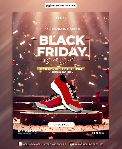 PSD psd free psd black friday poster social media amp banner tamplates