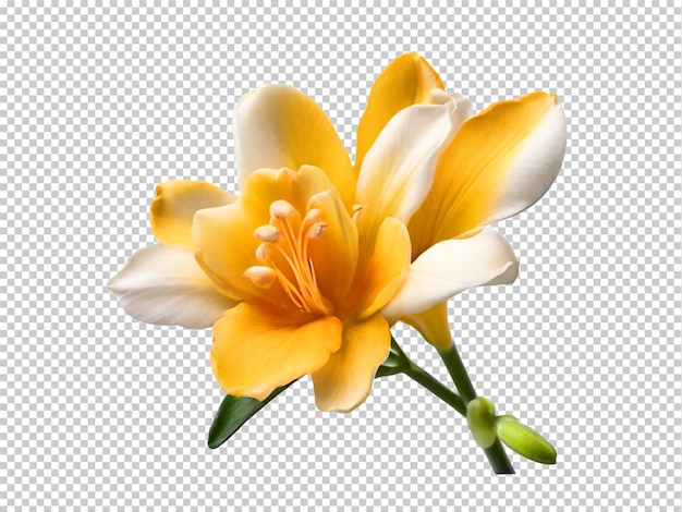 PSD psd freesia png on a transparent background