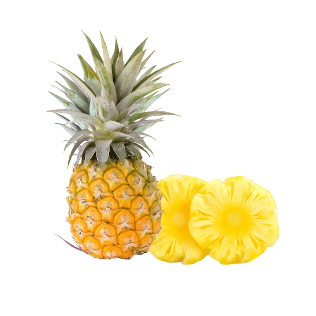 Psd fresh pineapple layer transparent background