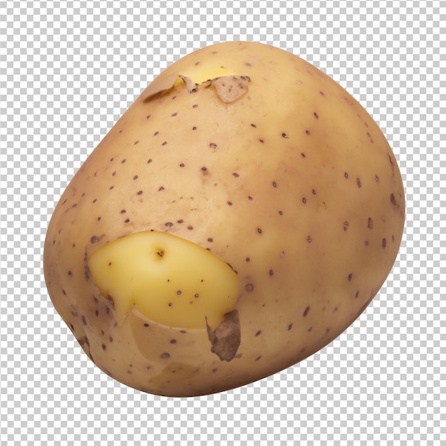 Psd fresh potatoes isolated transparent background premium psd