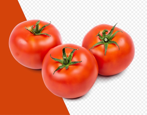 Psd verdure fresche del pomodoro isolate