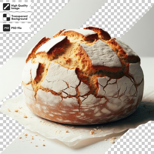 PSD psd freshly baked bread on transparent background with editable mask layer