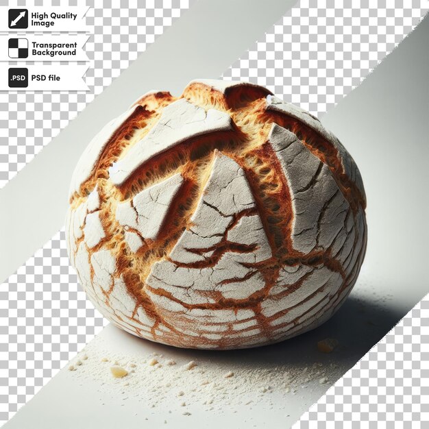 PSD psd freshly baked bread on transparent background with editable mask layer