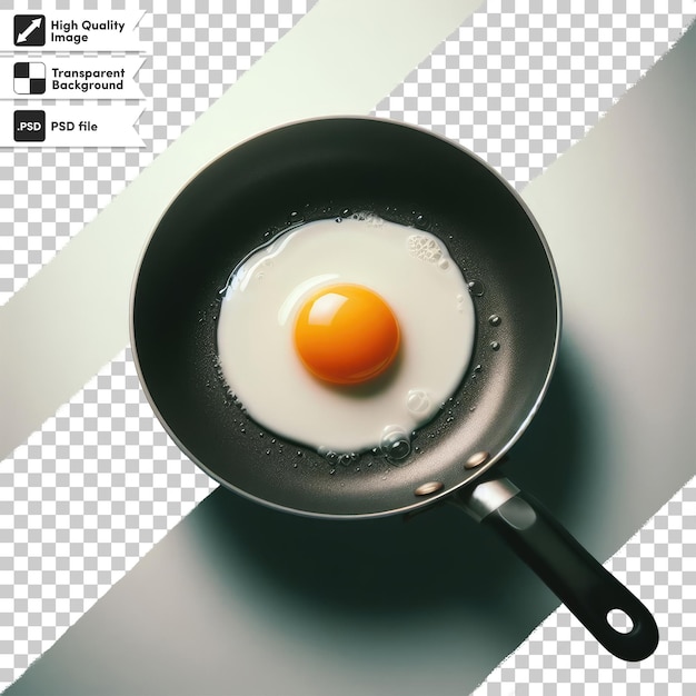 PSD psd жареные яйца в сковороде на прозрачном фоне
