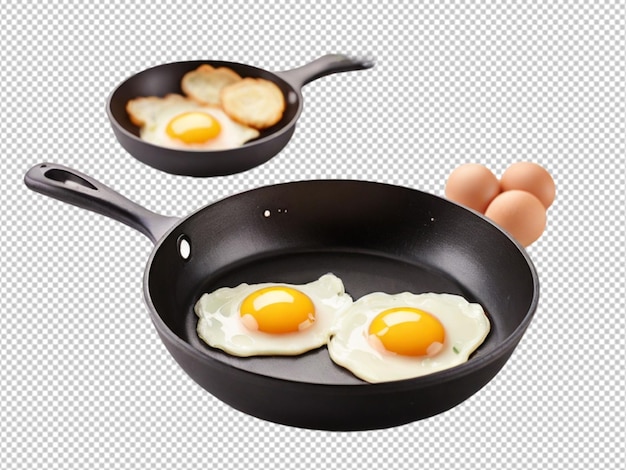 Psd of a fried eggs in pan