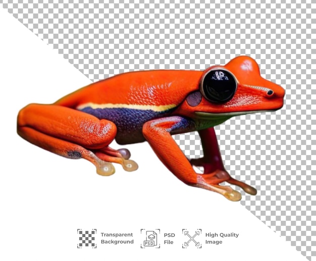 PSD: 투명한 배경에 고립된 개구리