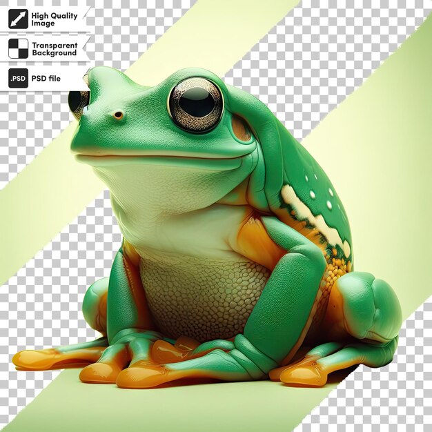 PSD psd frog on transparent background