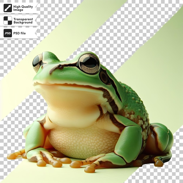 PSD psd frog on transparent background