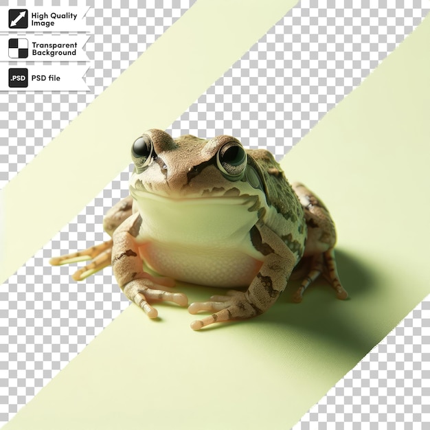 PSD psd frog on transparent background