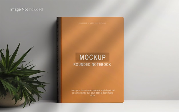 PSD psd front view of realistic book mockup design