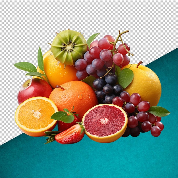 PSD psd fruit background on transparent background