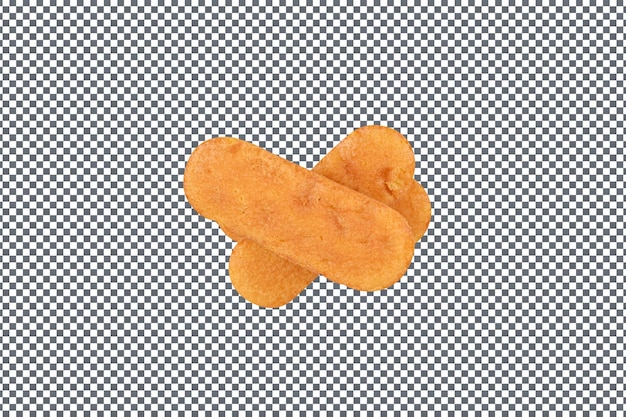 PSD フルーツケーキのナグレット 透明な背景に隔離