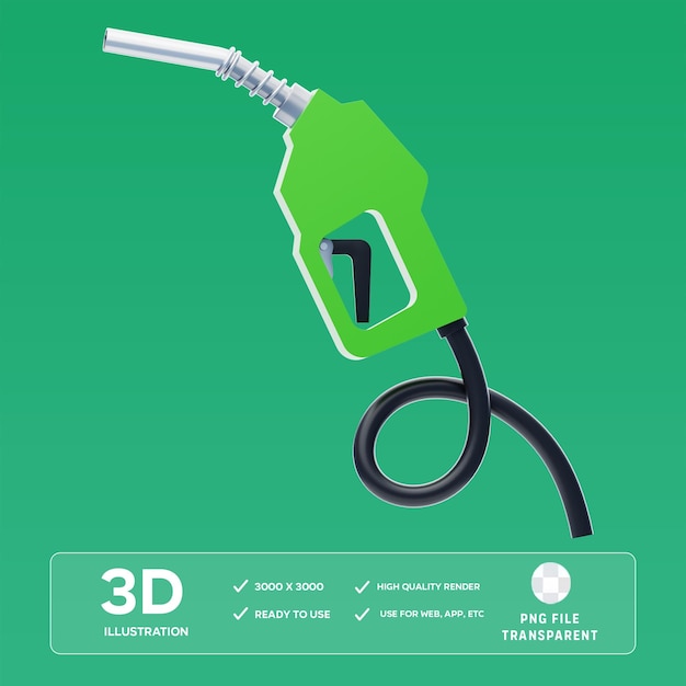 PSD Fuel 3D-illustratie