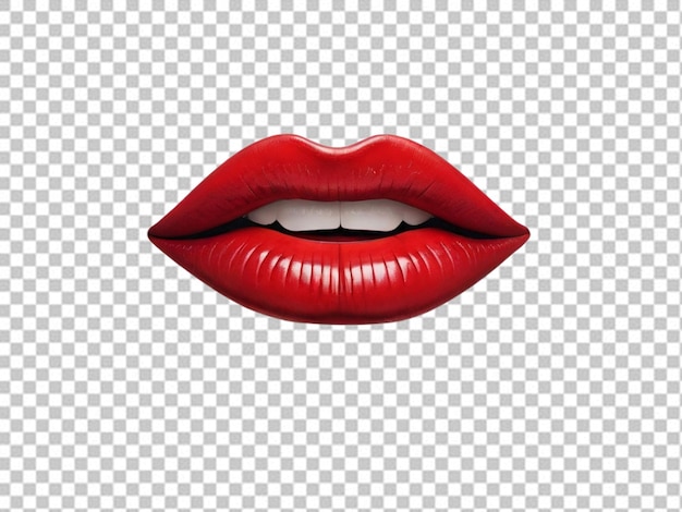 PSD psd of a full red lips
