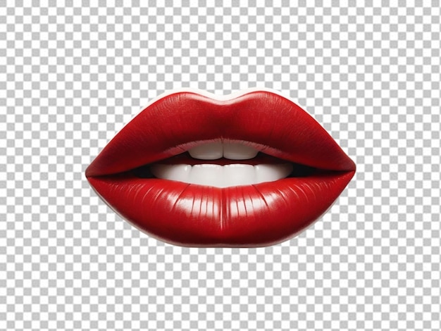 PSD psd of a full red lips