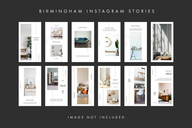 PSD psd furniture birmingham instagram stories template