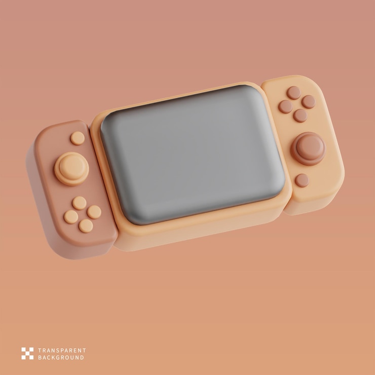 PSD psd gameboy 3d illustration