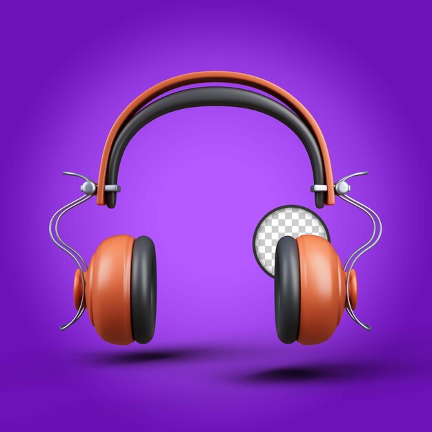 PSD psd gaming headphone icon isolated 3d render illustration