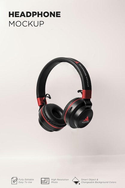 PSD psd gaming headphone mockup