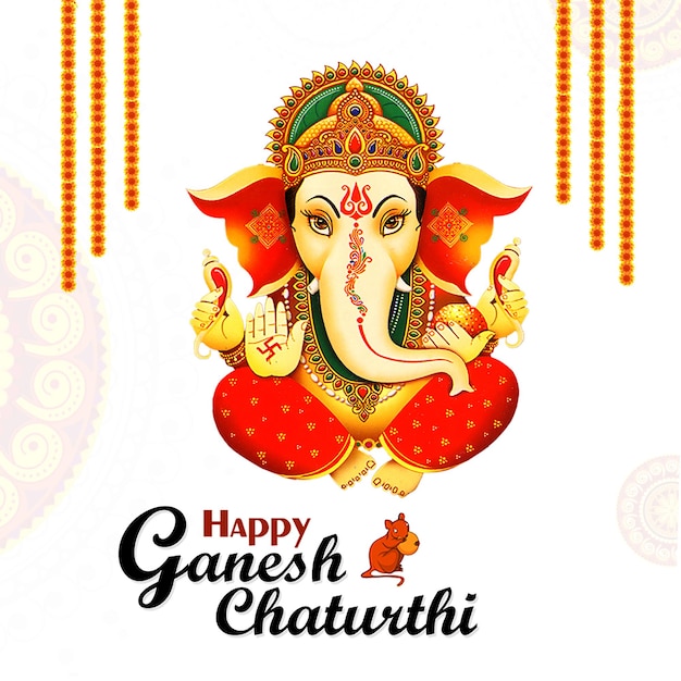 PSD ganesh chaturthi 세로 포스터 템플릿