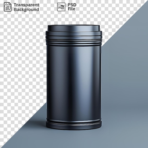 PSD psd garbage can deodorizer on a blue background