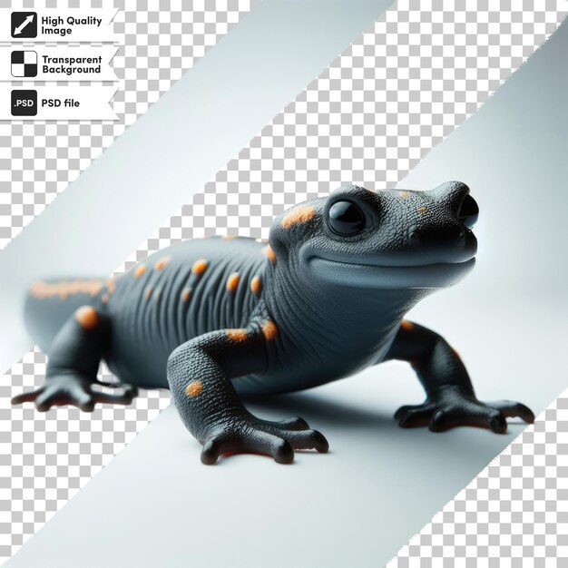 PSD psd gecko on transparent background with editable mask layer