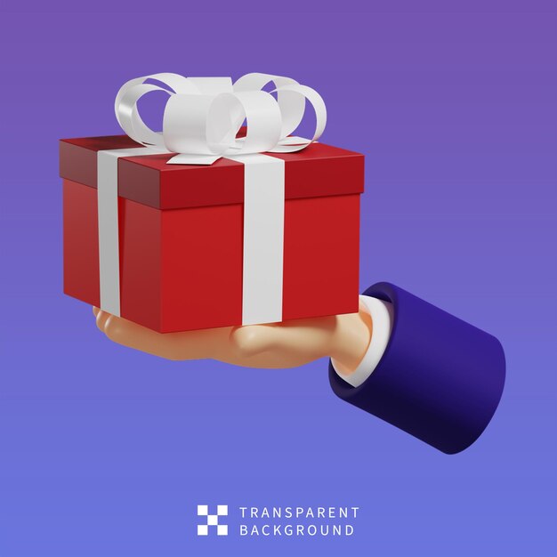 PSD geschenk 3D illustratie