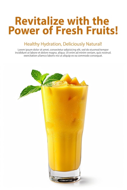 PSD Gezonde sap poster banner