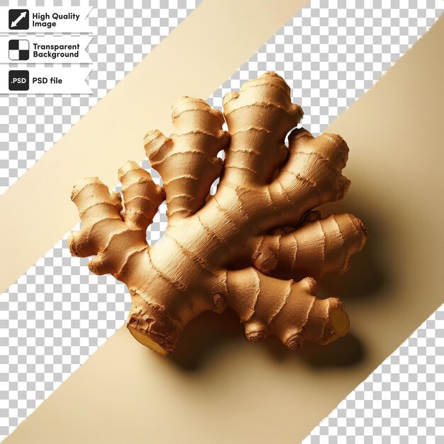 PSD psd ginger root on transparent background