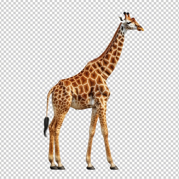 PSD giraffe isolated on transparent background HD PNG