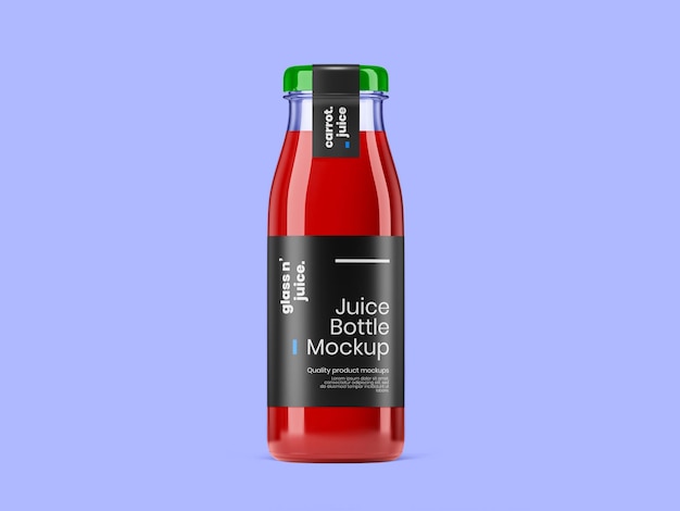 PSD psd glass bottle mockup isolated