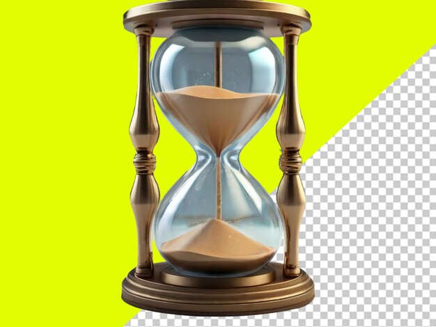 PSD psd of glass hour transparent background