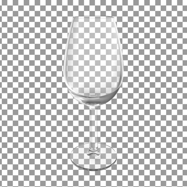 PSD Glass isolated on transparent background