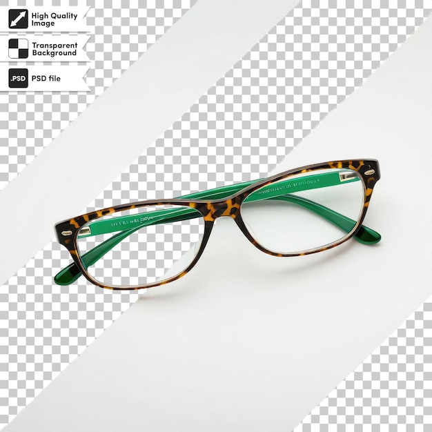 Psd glasses on transparent background with editable mask layer