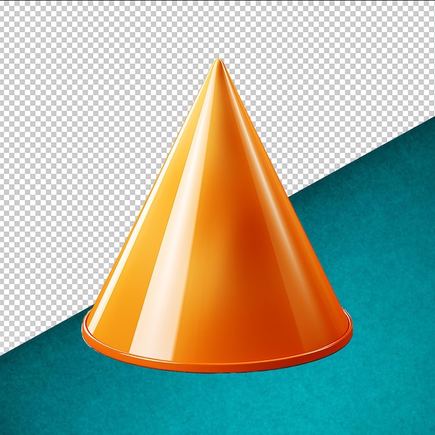 PSD glossy hat on transparent background