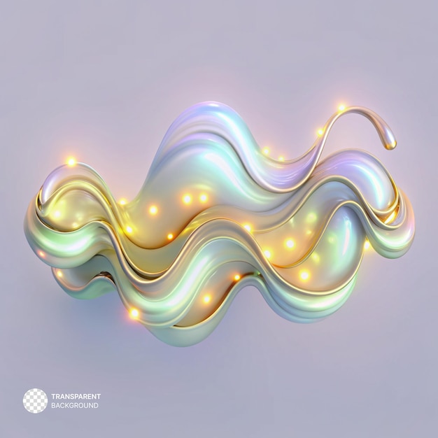 PSD psd glowing gradient shapes waves (gradiente luminoso delle onde)