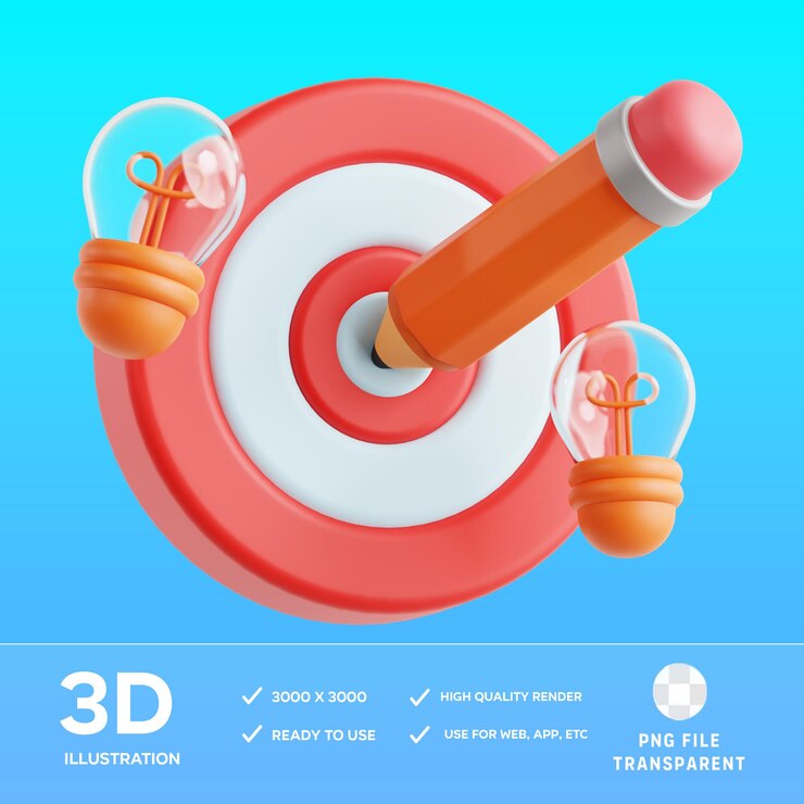 PSD psd goal 3d illustration