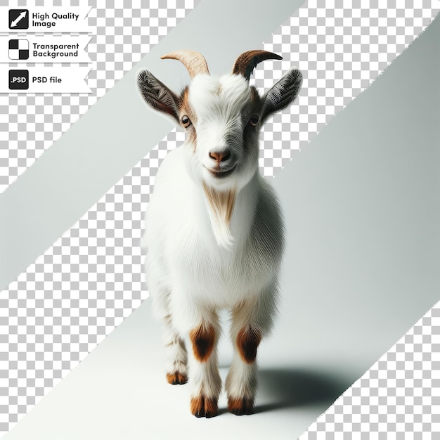 PSD psd goat on transparent background with editable mask layer