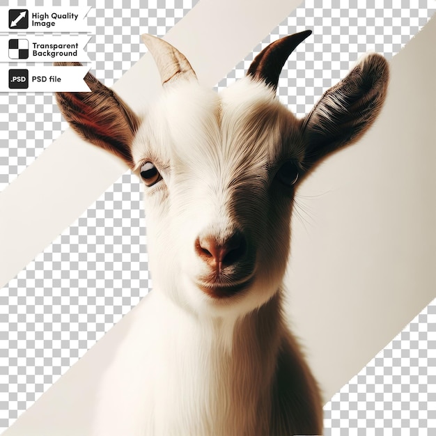 PSD psd goat on transparent background with editable mask layer