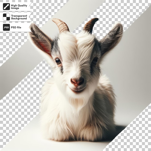 PSD psd goat on transparent background with editable mask layer