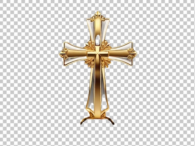 Psd of a gold cross