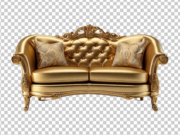 PSD psd of a golden couch