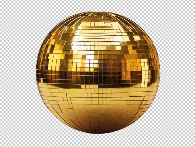 Psd of a golden disco ball