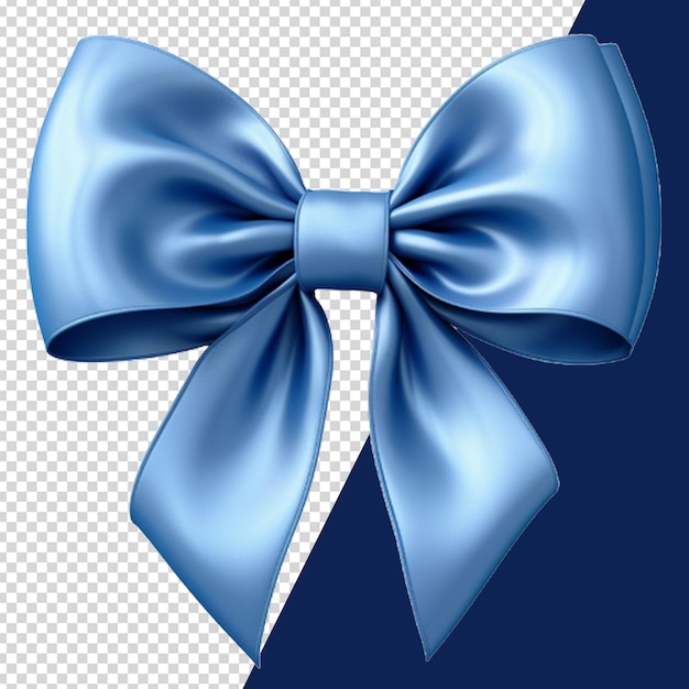 PSD psd golden ribbon bow isolated on transparent background