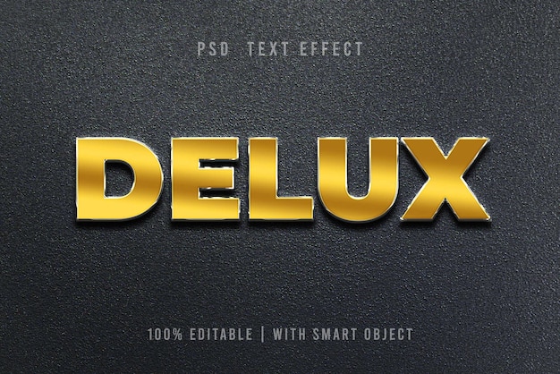 Psd golden text editable