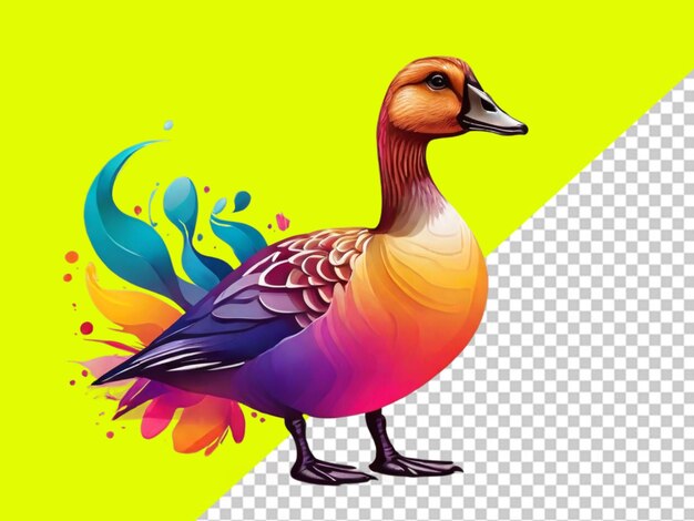 Psd of goose transparent background