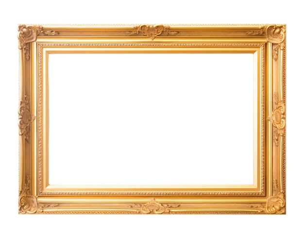 PSD psd gouden frame transparante achtergrond