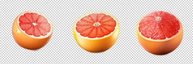 Psd grapefruit isolated on transparent background hd png